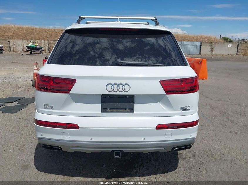 2018 Audi Q7 3.0T Premium VIN: WA1VAAF73JD054250 Lot: 45674299