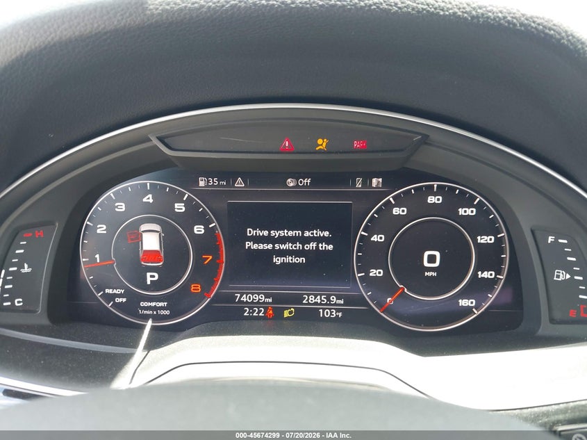 2018 Audi Q7 3.0T Premium VIN: WA1VAAF73JD054250 Lot: 45674299