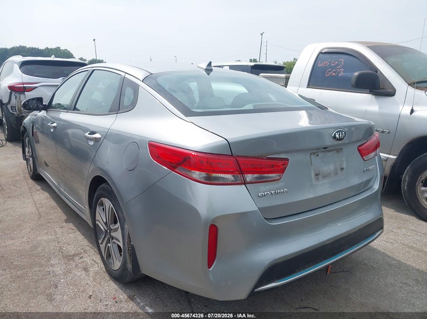 Vin: knagv4ldxh5007345, lot: 46172926, kia optima plug-in hybrid ex 20173