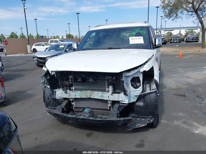 2021 Infiniti Qx80 Sensory Awd VIN: JN8AZ2BC5M9475856 Lot: 45674339