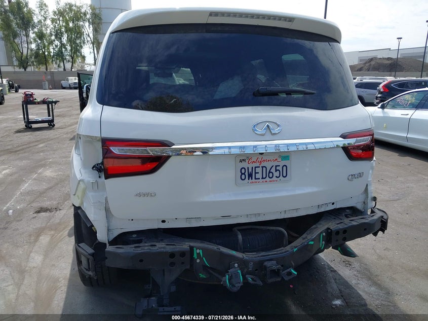 2021 Infiniti Qx80 Sensory Awd VIN: JN8AZ2BC5M9475856 Lot: 45674339