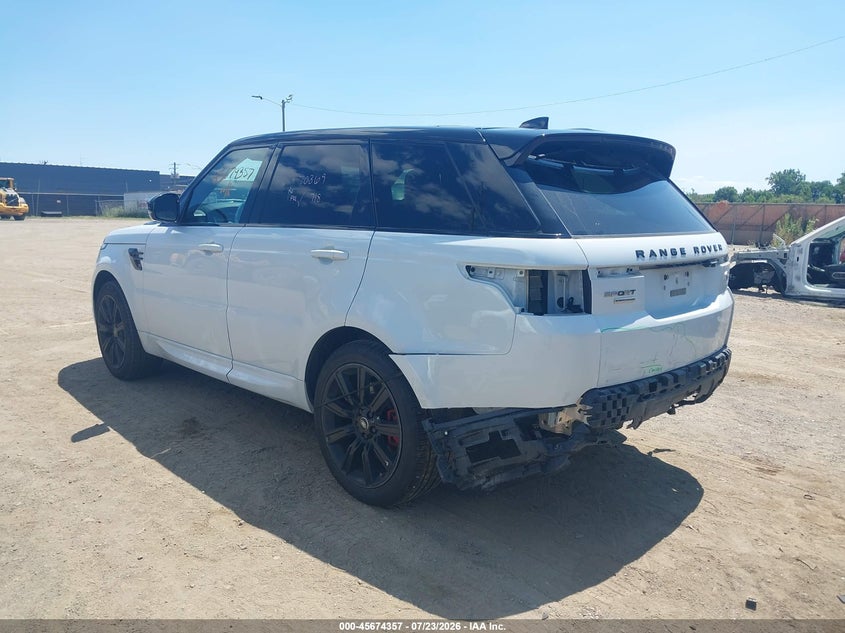 Vin: salwr2re3ka853461, lot: 46172957, land rover range rover sport supercharged dynamic 20193