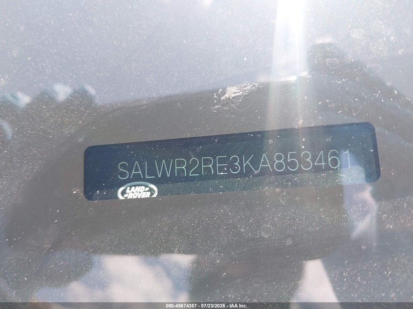 LAND-ROVER RANGE ROVER SPORT 2019 VIN SALWR2RE3KA853461