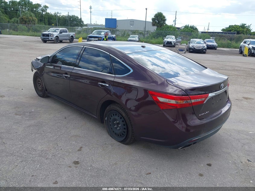 Vin: 4t1bk1eb2ju288001, lot: 46172971, toyota avalon xle 20183