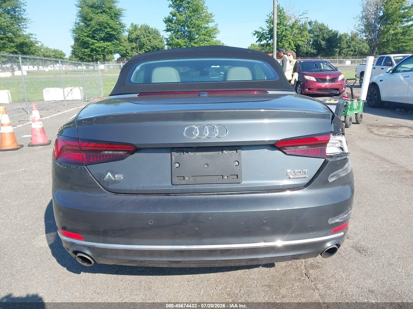 2018 Audi A5 2.0T Premium VIN: WAUYNGF55JN015806 Lot: 45674432