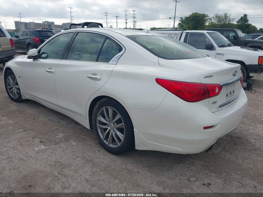 Vin: jn1ev7ar8hm833131, lot: 46173064, infiniti q50 3.0t premium 20173