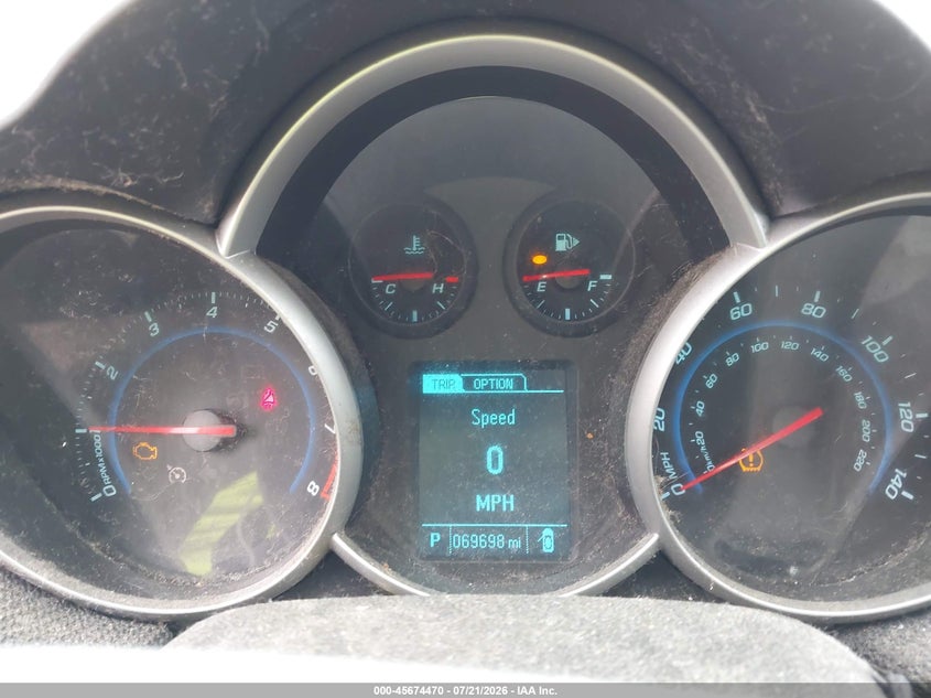 2013 Chevrolet Cruze 1Lt Auto VIN: 1G1PC5SB4D7207031 Lot: 45674470