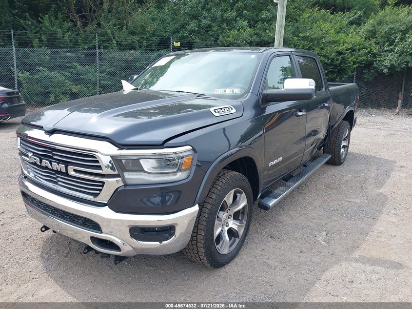 Vin: 1c6srfrt8ln389077, lot: 46173132, ram 1500 laramie  4x4 6'4 box 20202