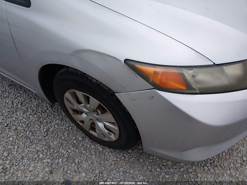 2012 HONDA CIVIC auction photo 6