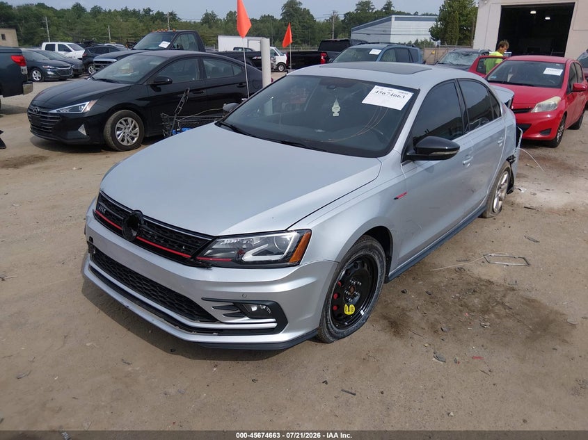 2016 Volkswagen Jetta, Удар ззаду, IAAI, VIN 3VW5T7AJ5GM276336 — фото 2