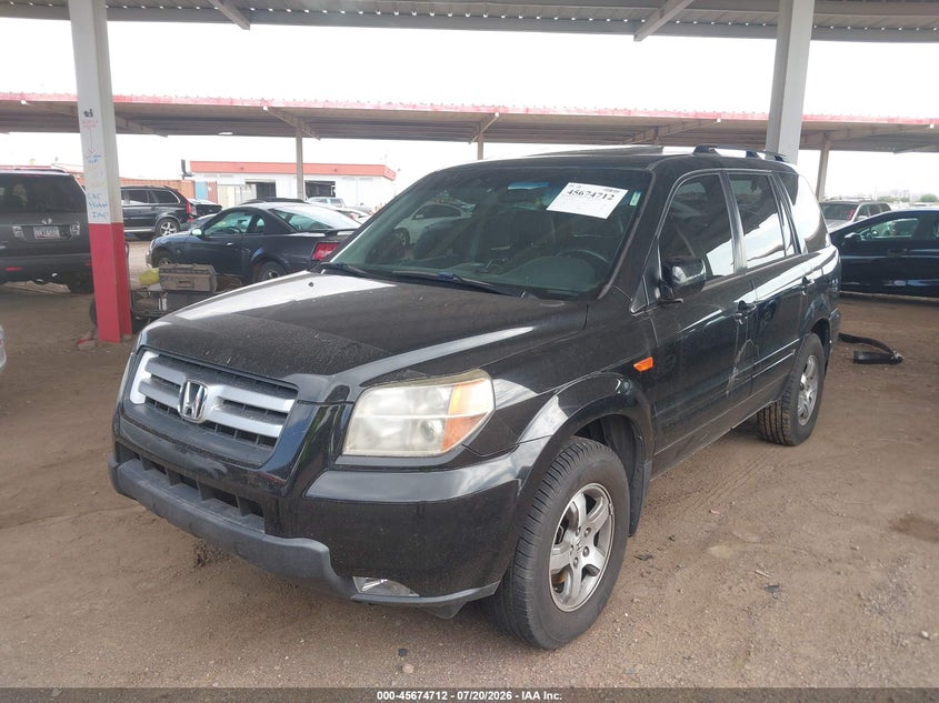 2008 Honda Pilot Ex-L VIN: 5FNYF18778B038881 Lot: 45674712