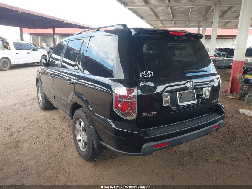 2008 Honda Pilot Ex-L VIN: 5FNYF18778B038881 Lot: 45674712