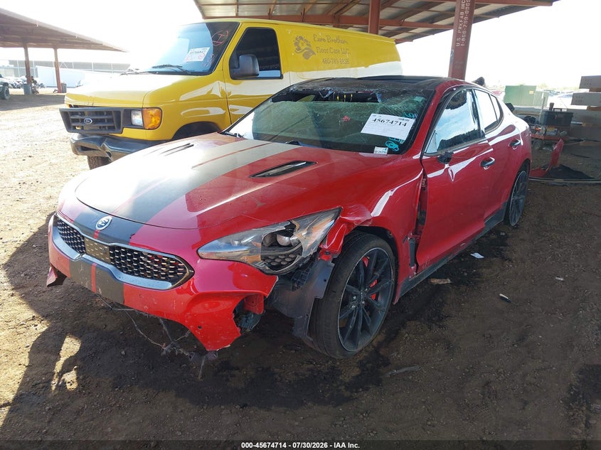 Vin: knae55lc7p6125771, lot: 46173314, kia stinger gt2 20232
