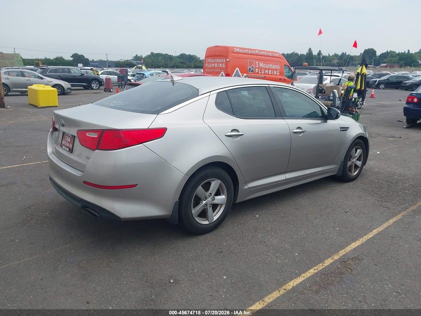 Vin: 5xxgm4a75eg271700, lot: 46173318, kia optima lx 20144