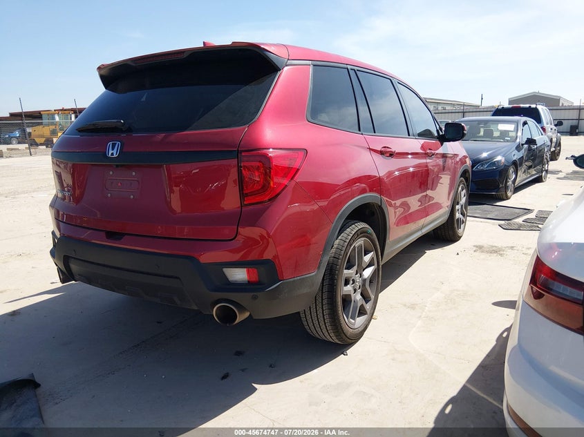 Vin: 5fnyf7h5xnb001434, lot: 46173347, honda passport 2wd ex-l 20224