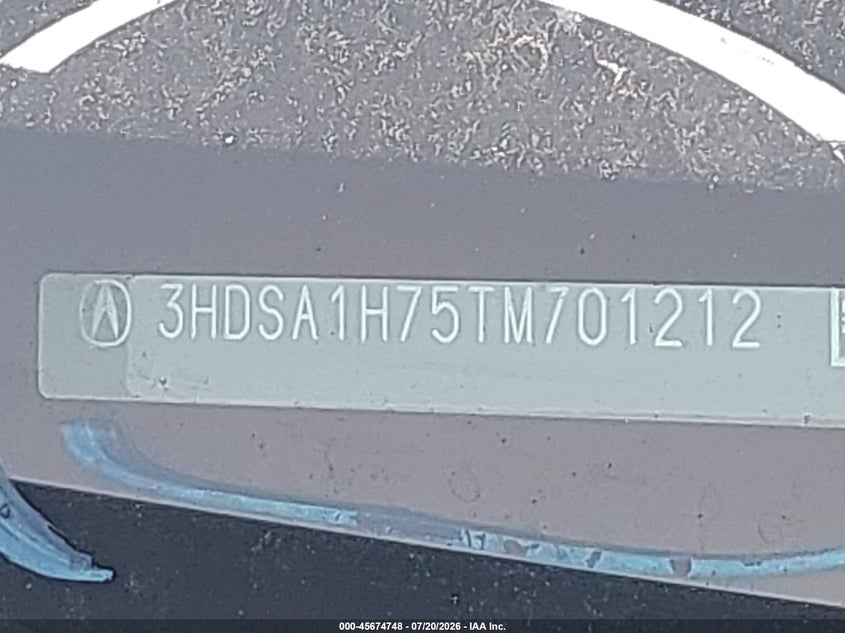 2026 Acura Adx A-Spec With Advance VIN: 3HDSA1H75TM701212 Lot: 45674748