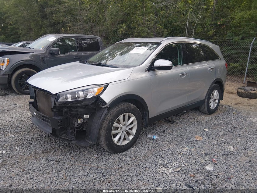 Vin: 5xypg4a32jg373630, lot: 46173374, kia sorento 2.4l lx 20182