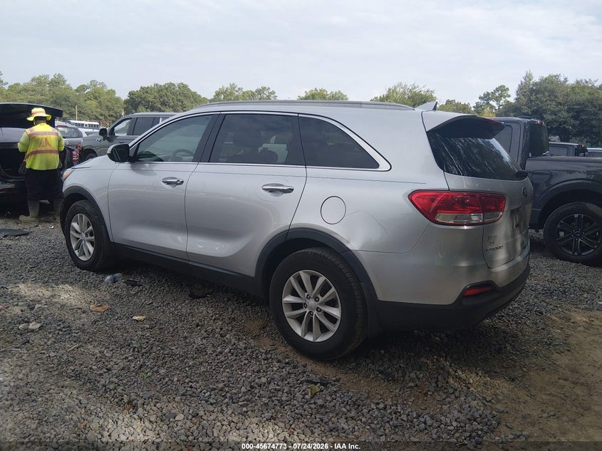 Vin: 5xypg4a32jg373630, lot: 46173374, kia sorento 2.4l lx 20183