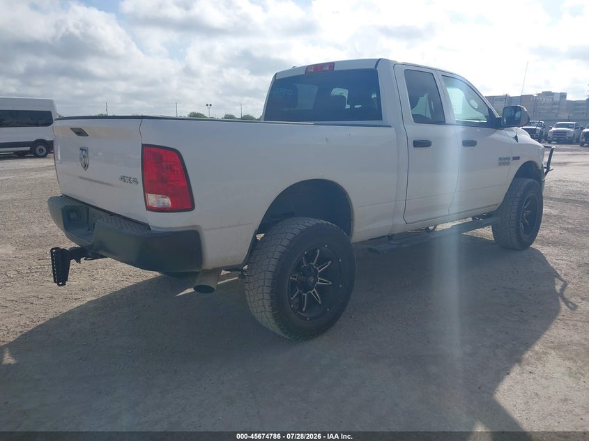 Vin: 1c6rr7fm0js227850, lot: 46173387, ram 1500 tradesman  4x4 6'4 box 20184