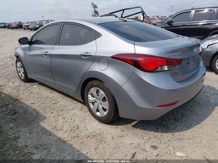 Vin: 5npdh4ae3gh779600, lot: 46173394, hyundai elantra se 20163