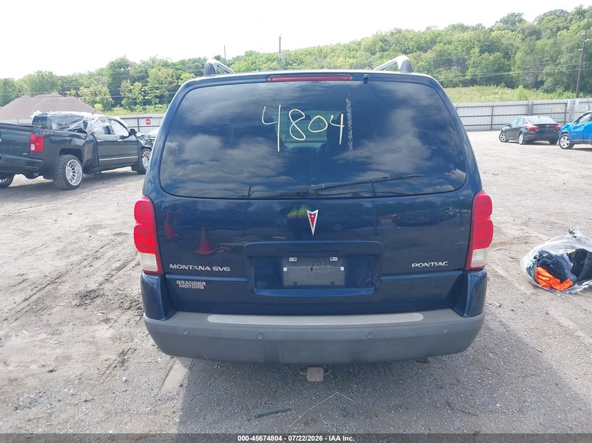 PONTIAC MONTANA SV6 2005 VIN 1GMDV33L25D184718