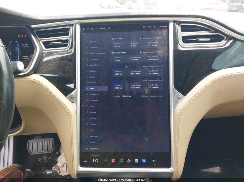 2015 Tesla Model S 60/70/85 VIN: 5YJSA1H10FF080418 Lot: 45674821