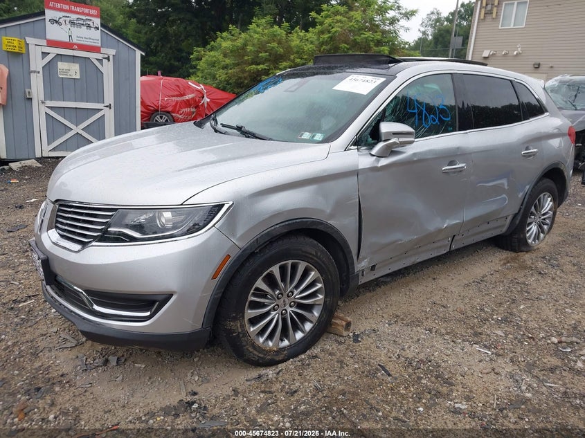 Vin: 2lmtj8kr5gbl57848, lot: 46173423, lincoln mkx select 20162