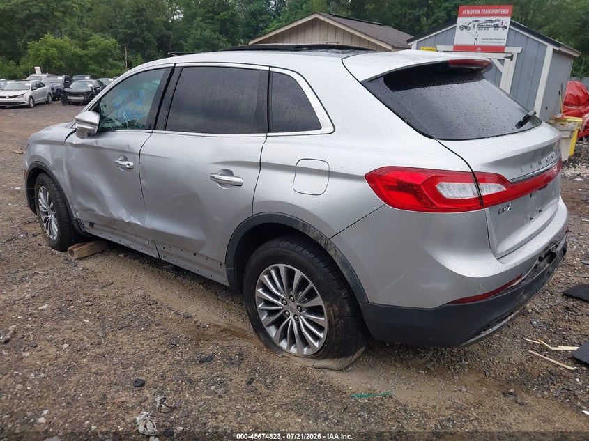 Vin: 2lmtj8kr5gbl57848, lot: 46173423, lincoln mkx select 20163