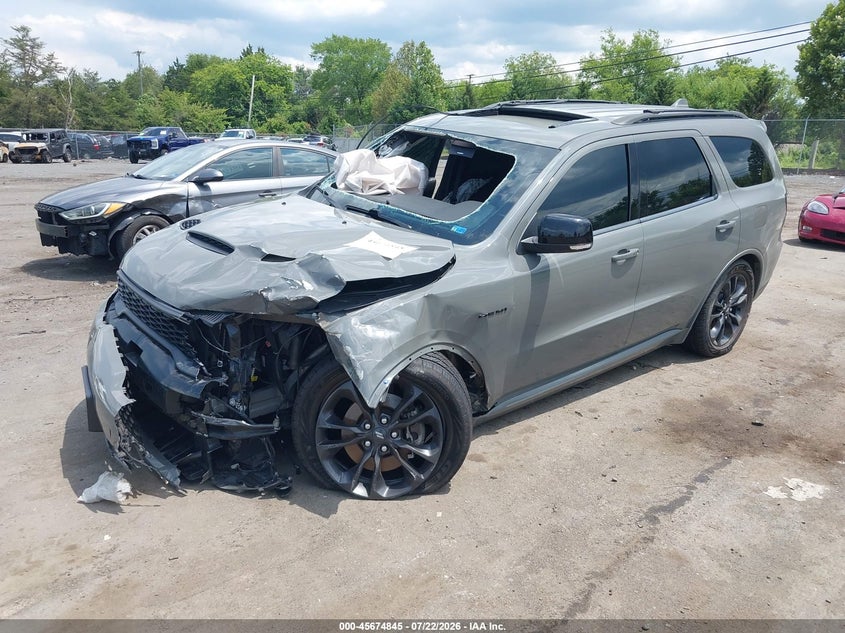 Vin: 1c4sdjct9mc557793, lot: 46173445, dodge durango r/t awd 20212
