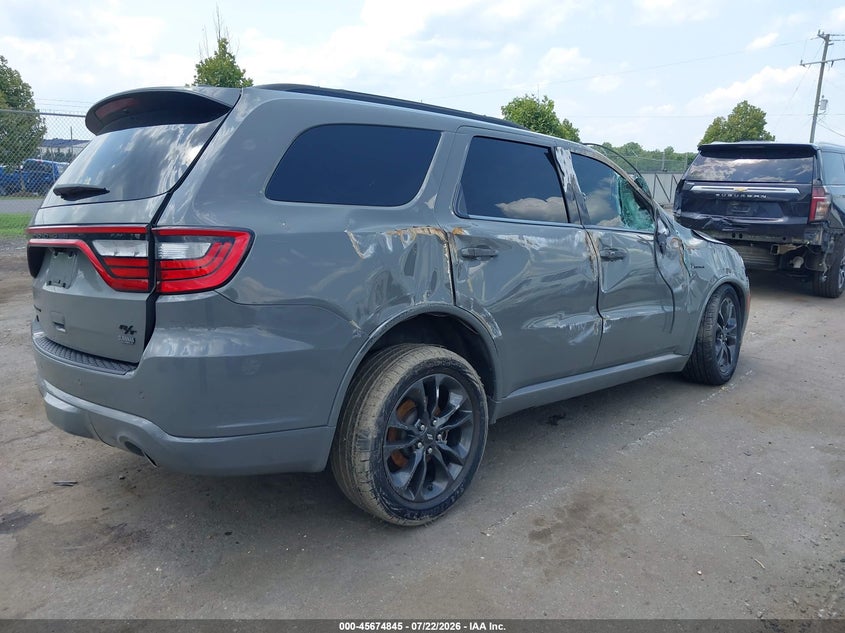 Vin: 1c4sdjct9mc557793, lot: 46173445, dodge durango r/t awd 20214