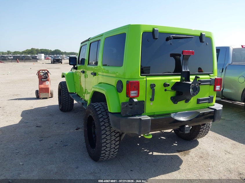 2013 Jeep Wrangler Unlimited Sahara VIN: 1C4BJWEG0DL542167 Lot: 45674881