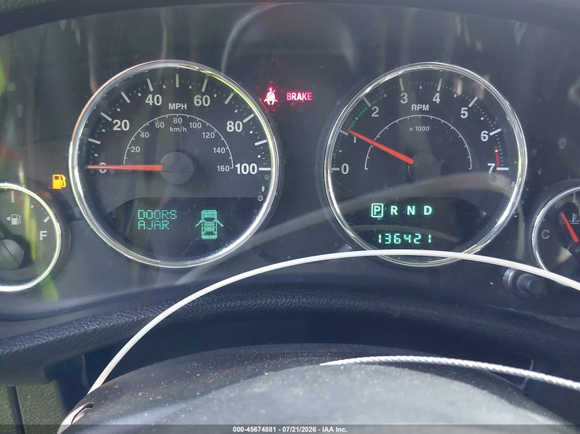 2013 Jeep Wrangler Unlimited Sahara VIN: 1C4BJWEG0DL542167 Lot: 45674881
