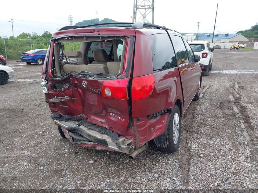 Vin: 5tdkk4cc8as307835, lot: 46173627, toyota sienna le 20104