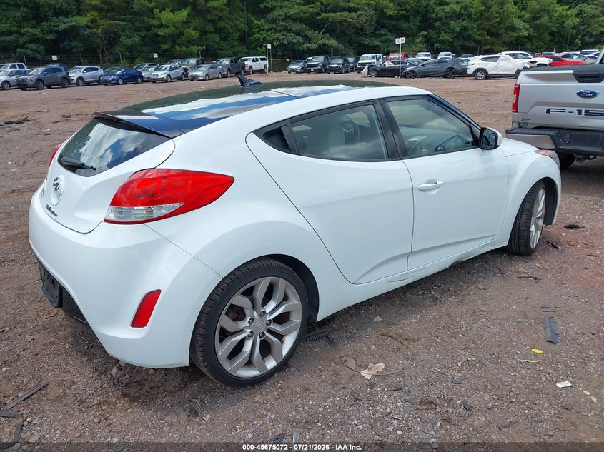Vin: kmhtc6ad7cu069527, lot: 46173672, hyundai veloster base w/gray 20124