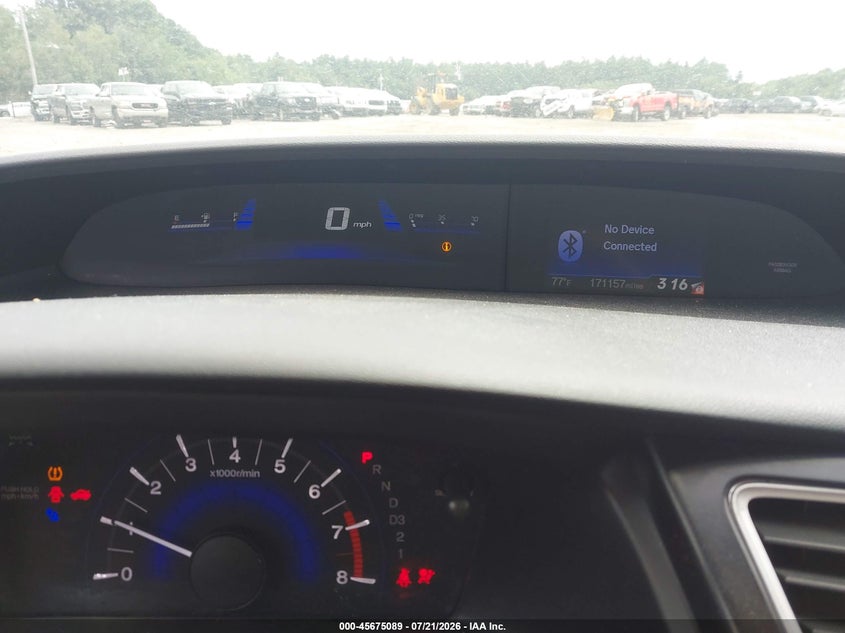2013 Honda Civic Ex VIN: 19XFB2F89DE251559 Lot: 45675089
