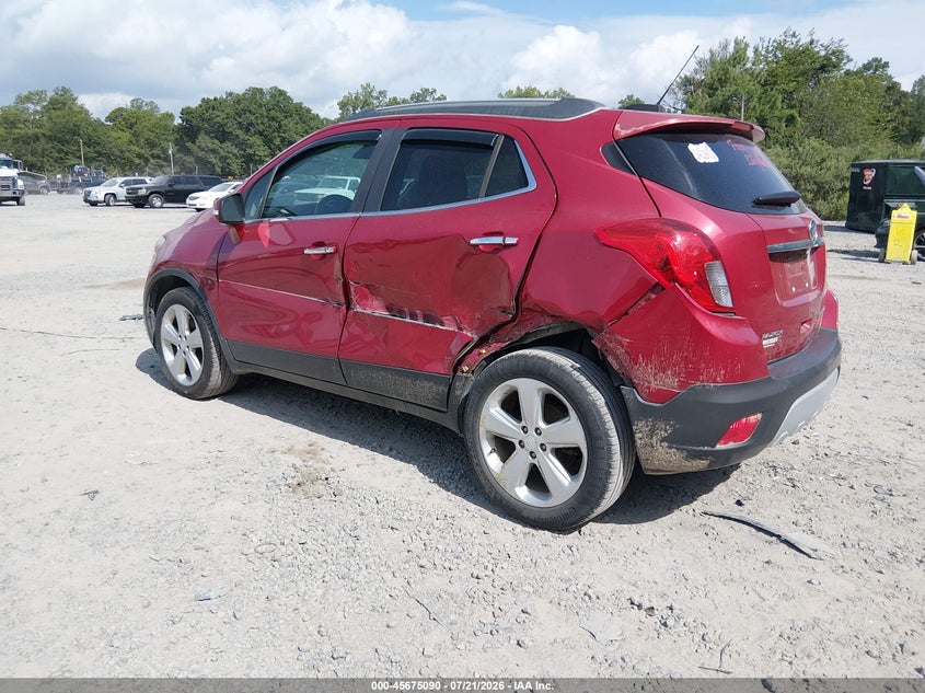 Vin: kl4cjbsb5fb118881, lot: 46173690, buick encore convenience 20153