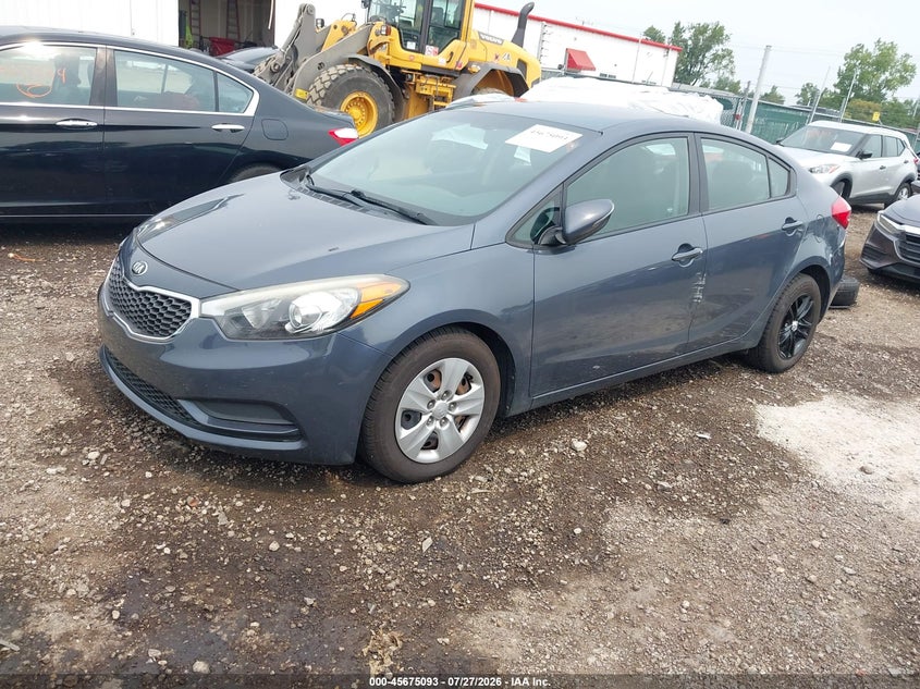 Vin: knafx4a65g5555679, lot: 46173693, kia forte lx 20162