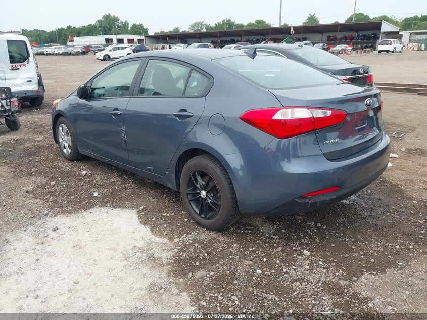 Vin: knafx4a65g5555679, lot: 46173693, kia forte lx 20163