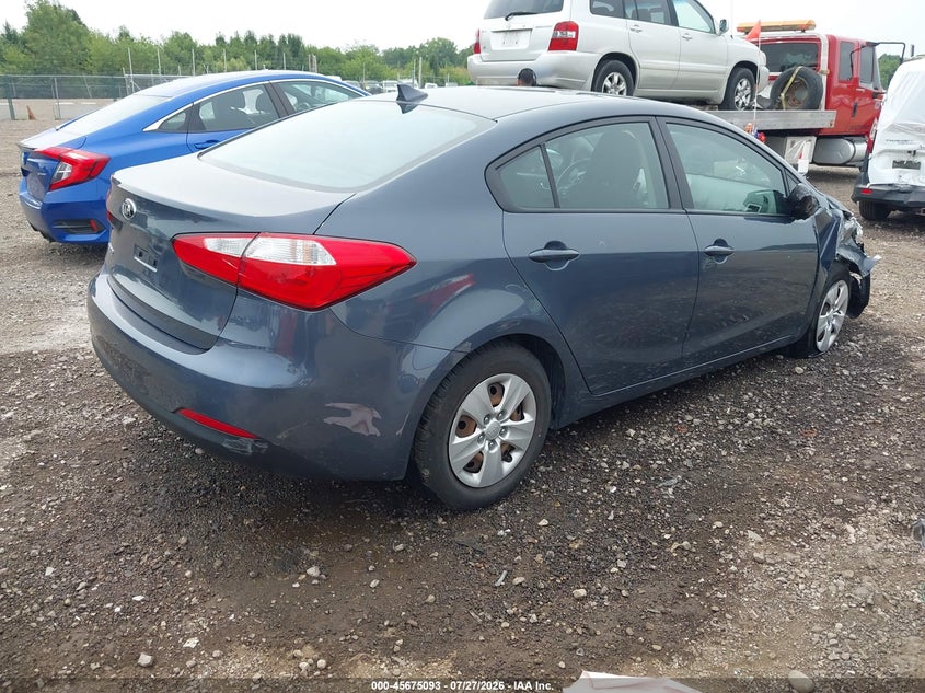 Vin: knafx4a65g5555679, lot: 46173693, kia forte lx 20164