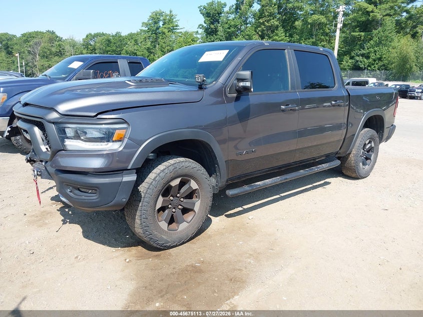 2019 RAM 1500, Front End, IAAI, VIN 1C6SRFLT2KN777493 — photo 2