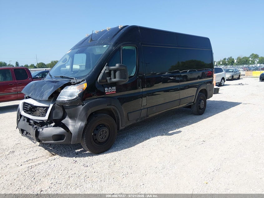 Vin: 3c6lrvdg9ne135572, lot: 46173727, ram promaster 2500 high roof 159 wb 20222
