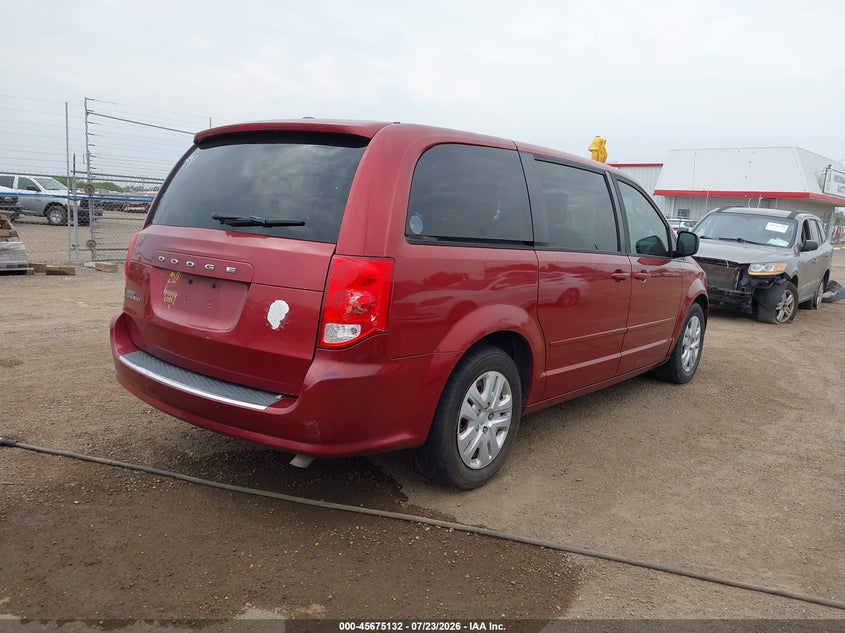 Vin: 2c4rdgbg7er361740, lot: 46173732, dodge grand caravan se 20144