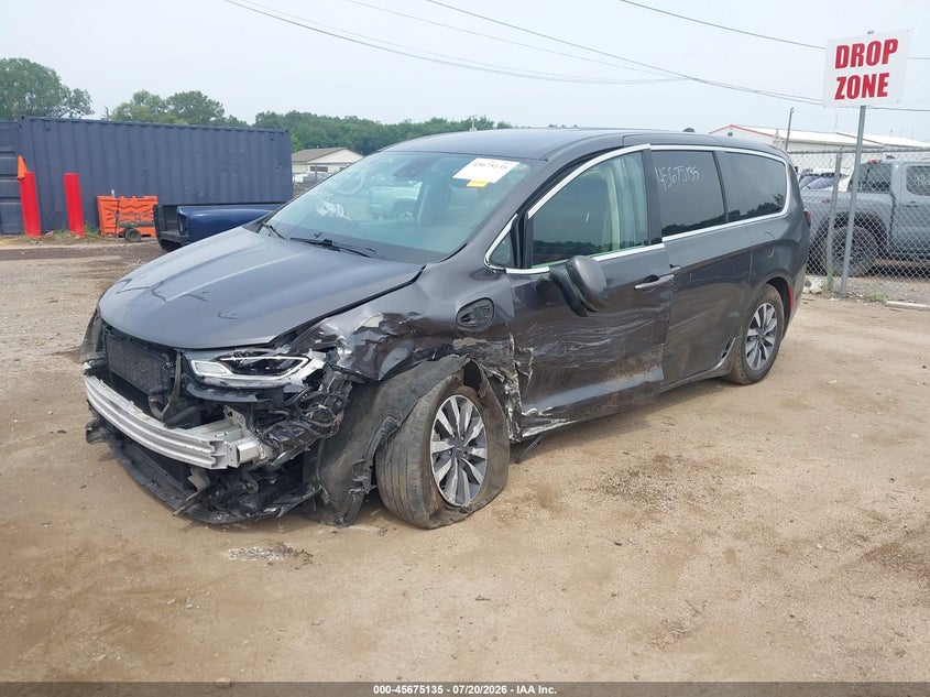 Vin: 2c4rc1l75pr541591, lot: 46173735, chrysler pacifica hybrid touring l 20232