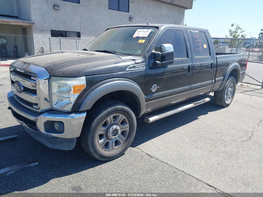 Vin: 1ft7w2bt4ceb33139, lot: 46173748, ford super duty f-250 srw lariat 20122