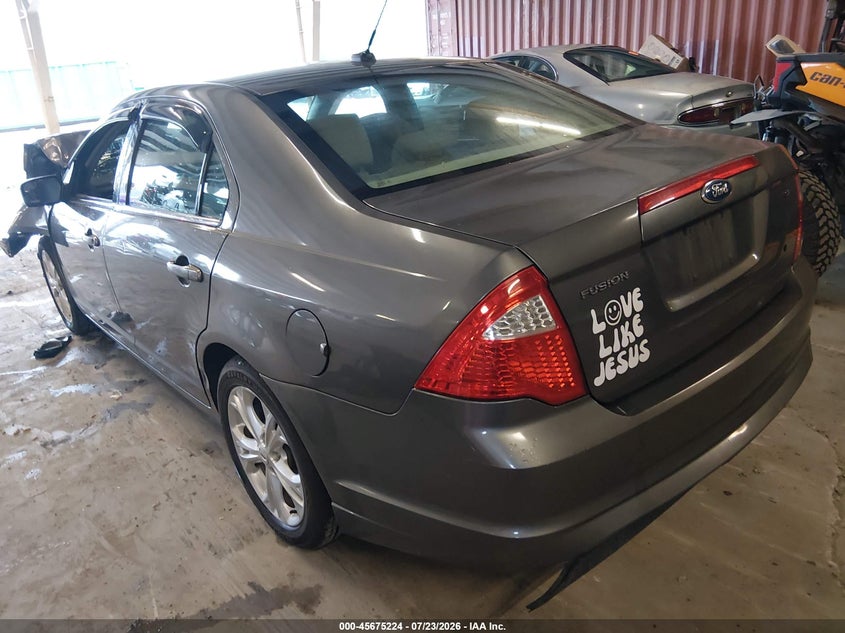 Vin: 3fahp0ha4cr185661, lot: 46173824, ford fusion se 20123
