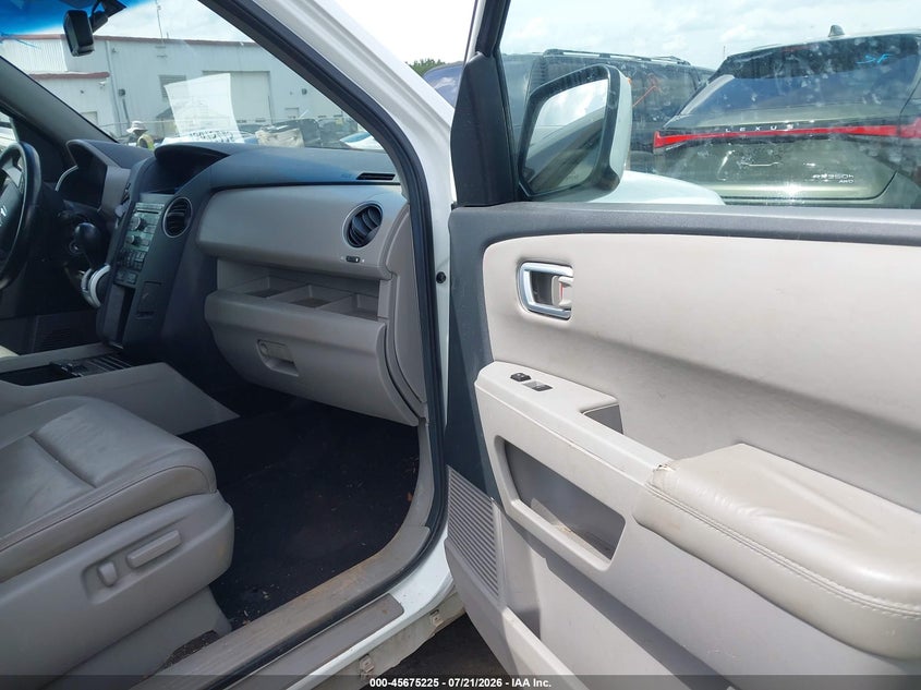 2010 Honda Pilot Ex-L VIN: 5FNYF3H5XAB009181 Lot: 45675225