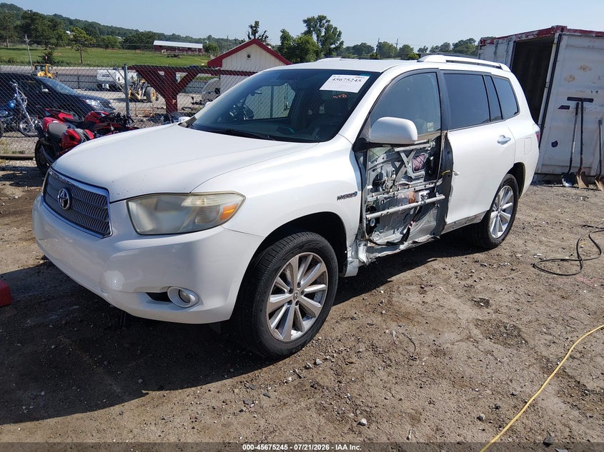 2008 Toyota Highlander Hybrid Limited VIN: JTEEW44A682020165 Lot: 45675245