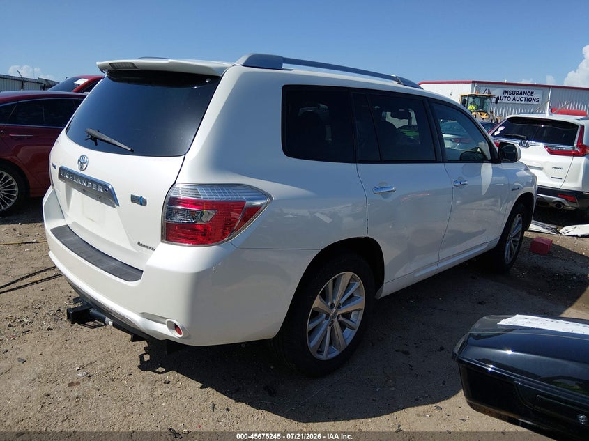 2008 Toyota Highlander Hybrid Limited VIN: JTEEW44A682020165 Lot: 45675245