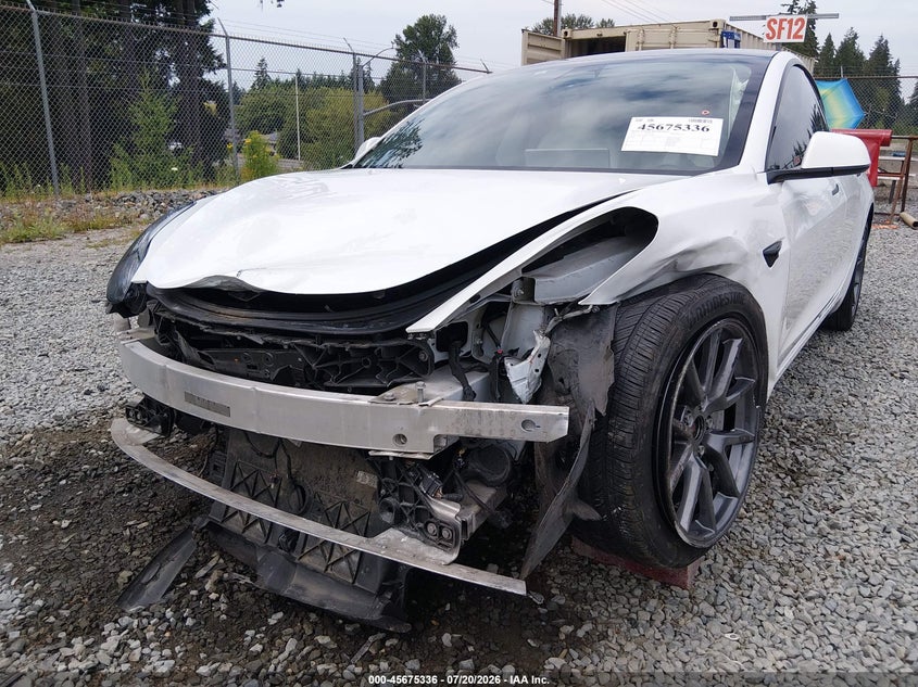 2022 Tesla Model 3 Long Range Dual Motor All-Wheel Drive VIN: 5YJ3E1EB6NF177708 Lot: 45675336