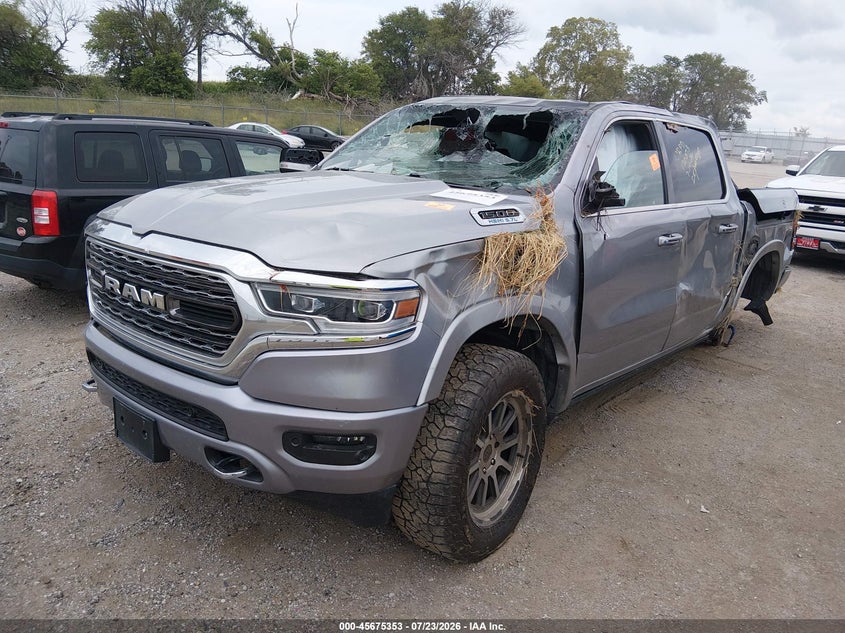 Vin: 1c6srfht6ln203649, lot: 46173953, ram 1500 limited  4x4 5'7 box 20202